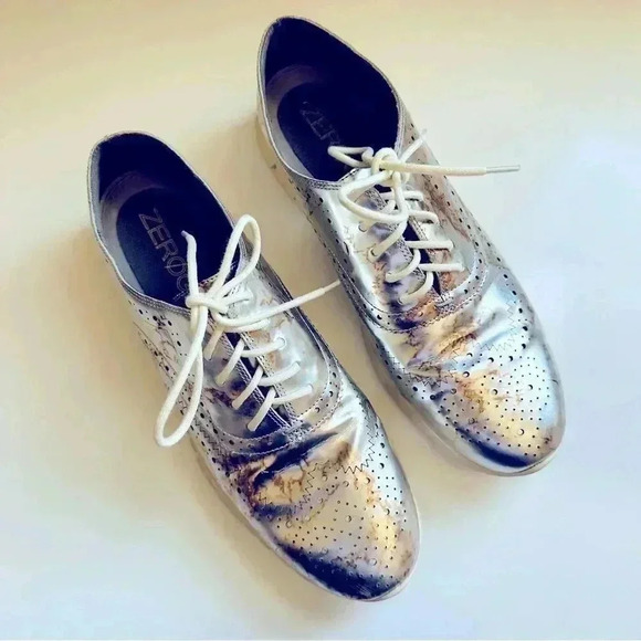 Cole Haan ZeroGrand Metallic Wingtip Oxford Sneakers - Picture 3 of 9